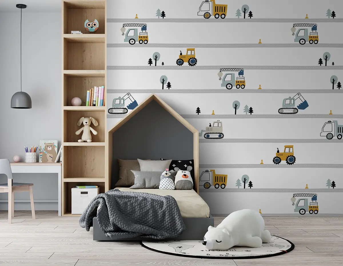 murales de pared Pequeños caminos de obras u96465
