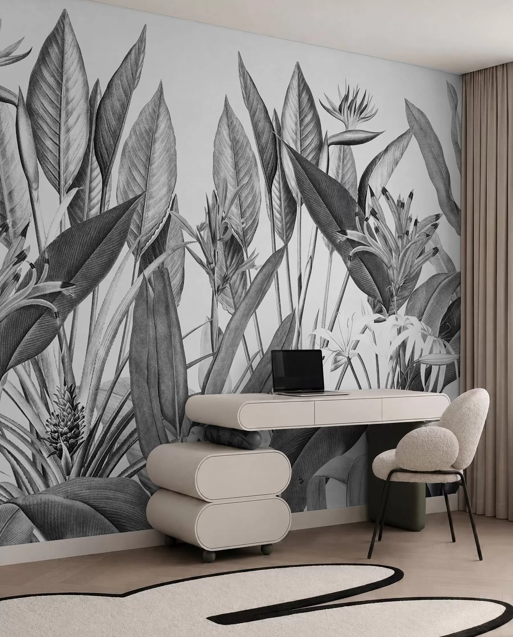 murales de pared Selva en tinta u96833