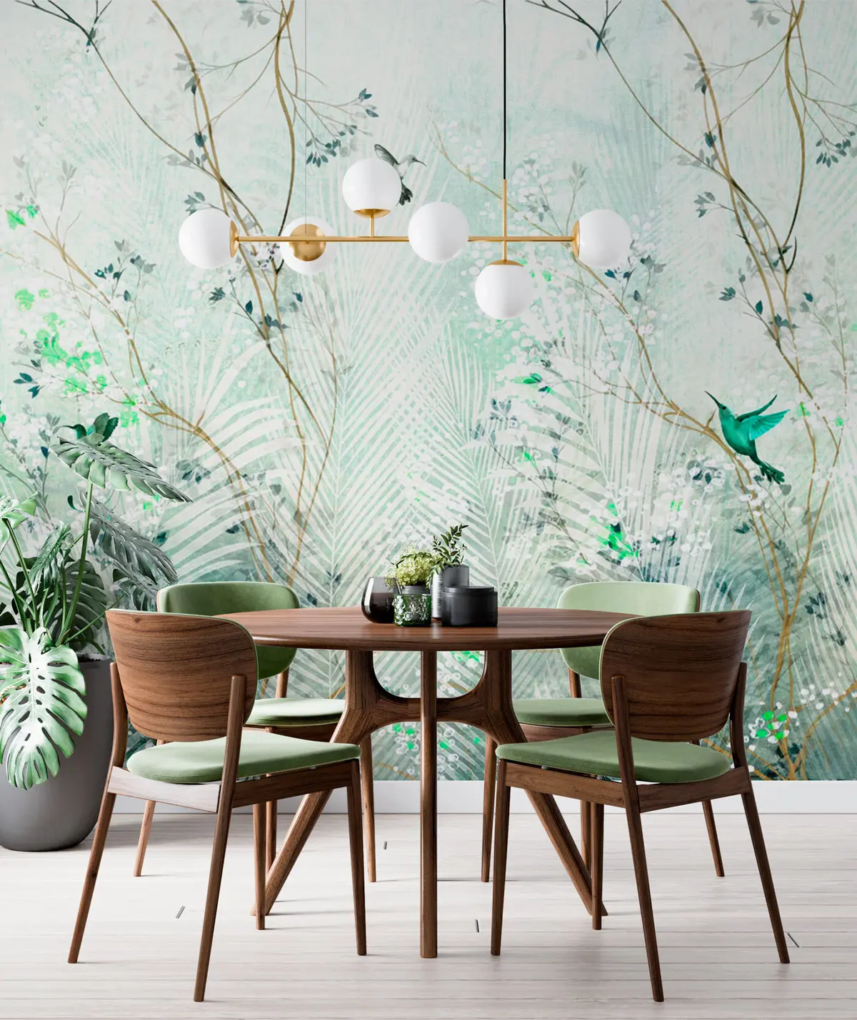 Murales de pared Colibríes en el jardín. u97048 murales de pared Colibríes en el jardín. u97048