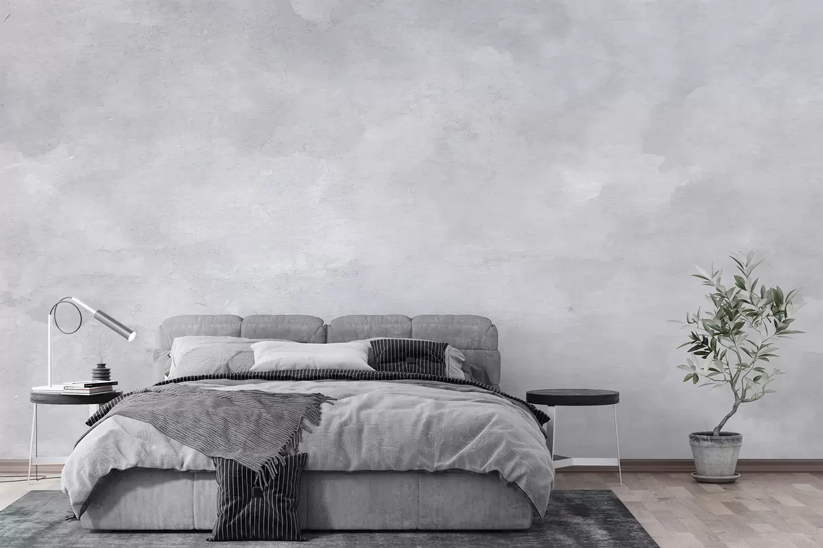 murales de pared Hormigón ahumado gris u97232