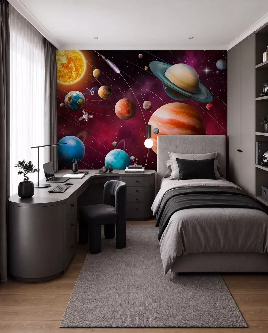 murales de pared Objetos espaciales del sistema solar u97423
