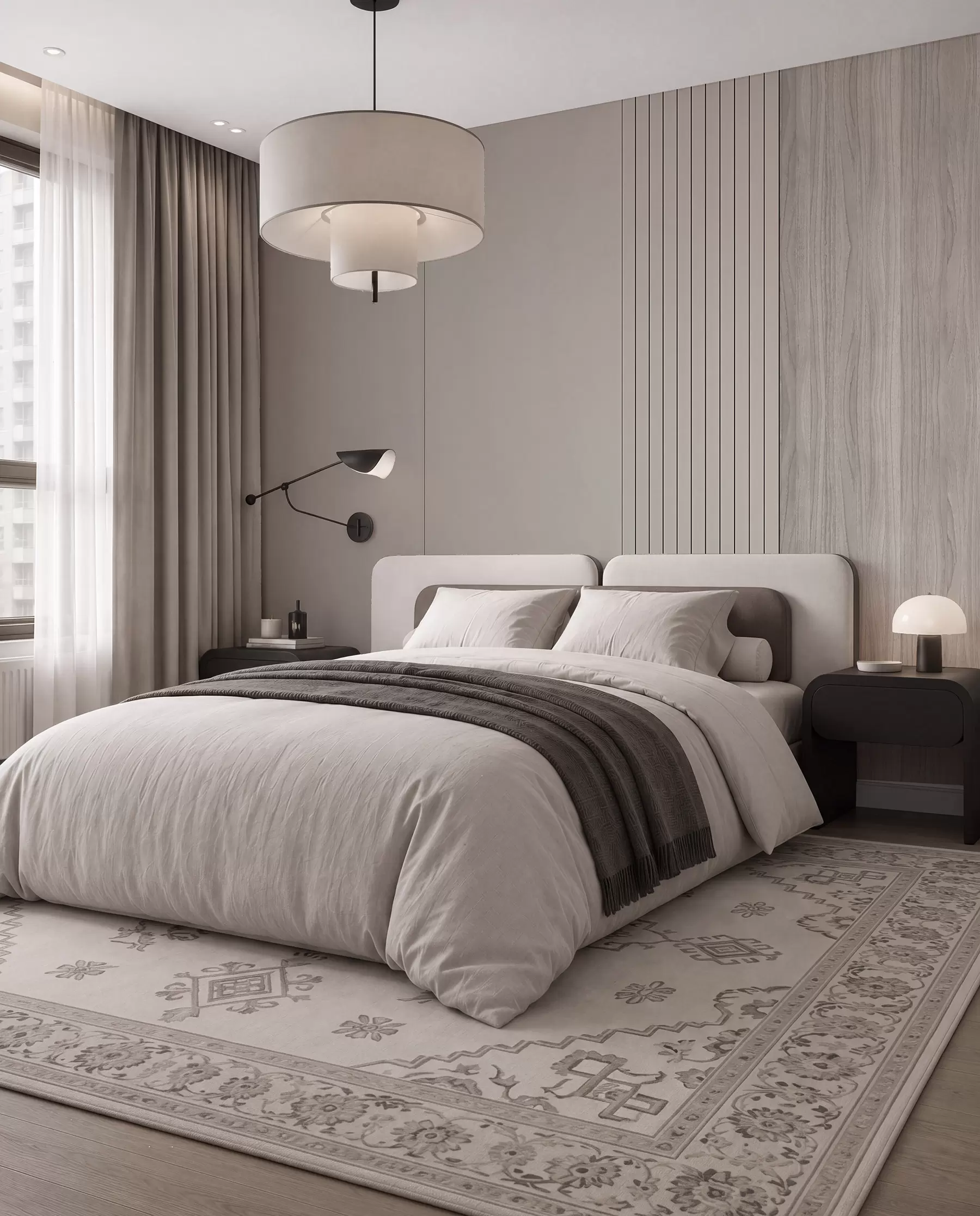murales de pared Panel con duelas y madera u97549