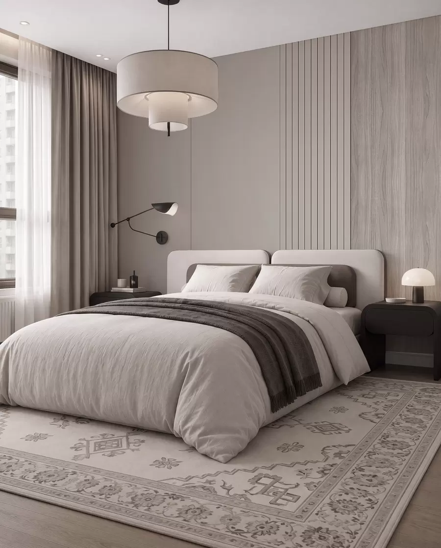 murales de pared Panel con duelas y madera u97549