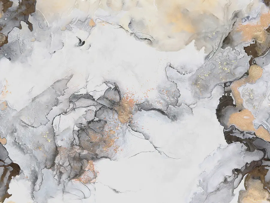 murales de pared Mármol blanco grisáceo con motas u78459