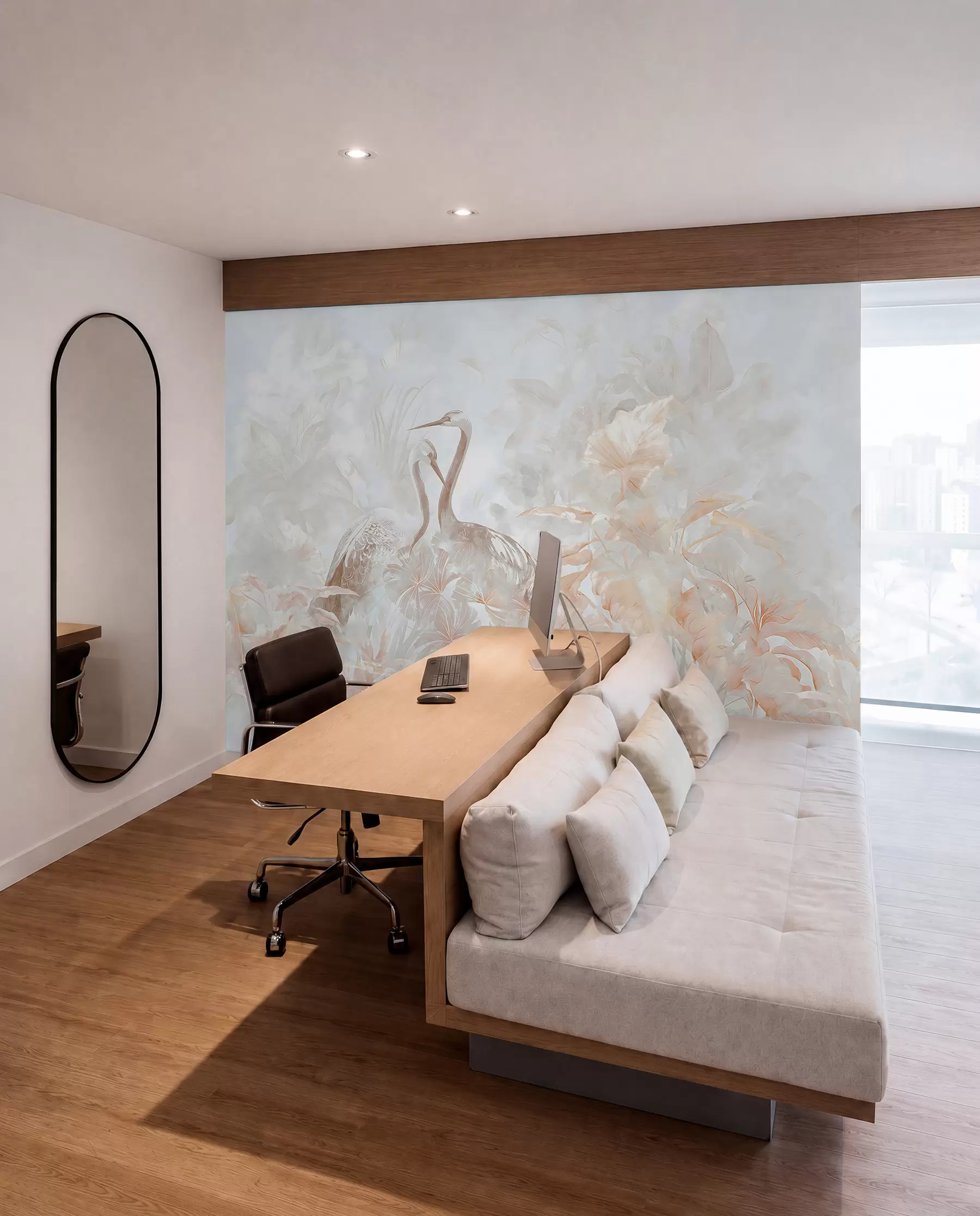 murales de pared Cigüeñas enamoradas u67508