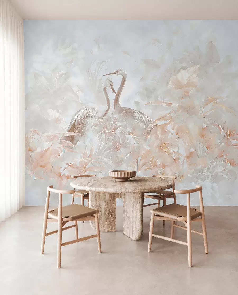 murales de pared Cigüeñas enamoradas u67508