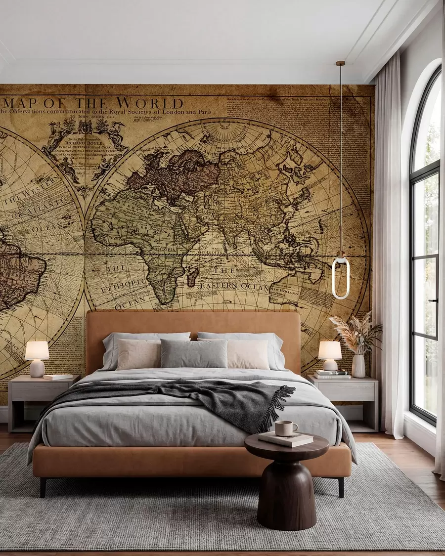 murales de pared Un mapamundi antiguo u18533