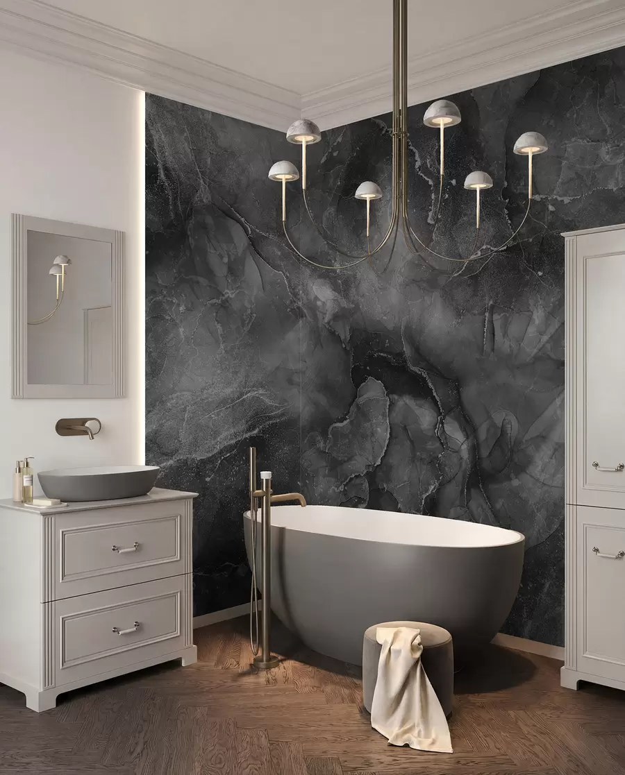 murales de pared piedra gris u98415