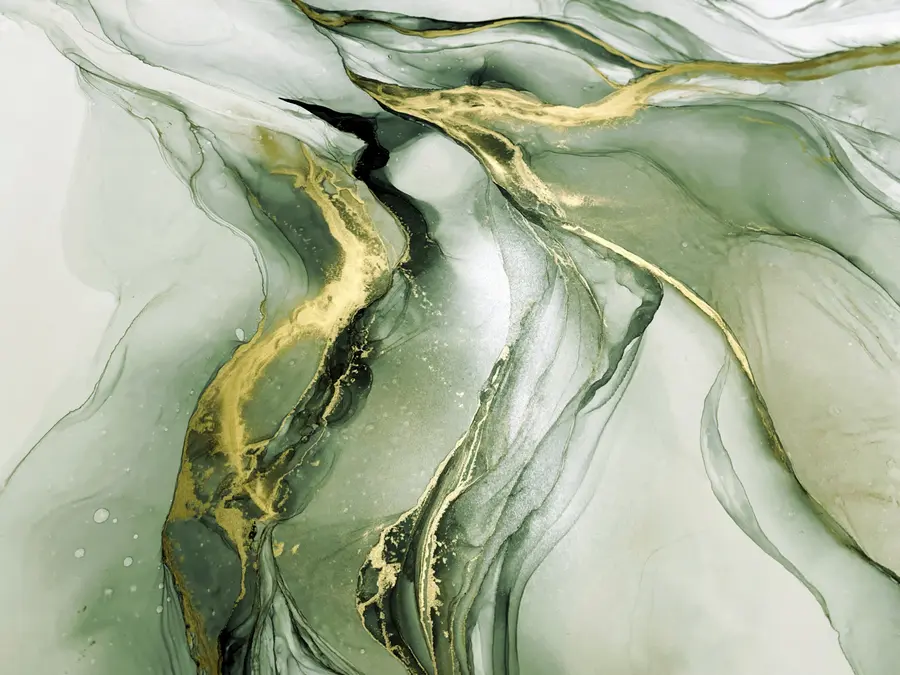 murales de pared Mármol verde u18250v2