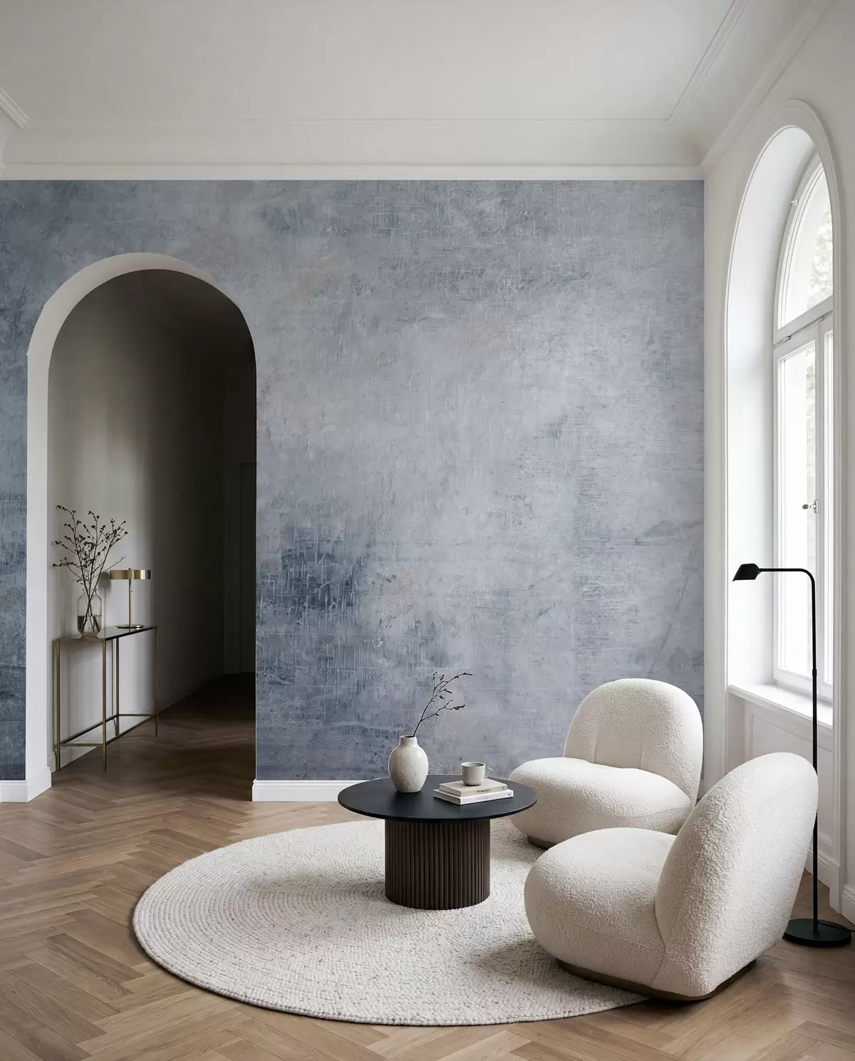murales de pared Hormigón azul denim u47663v3