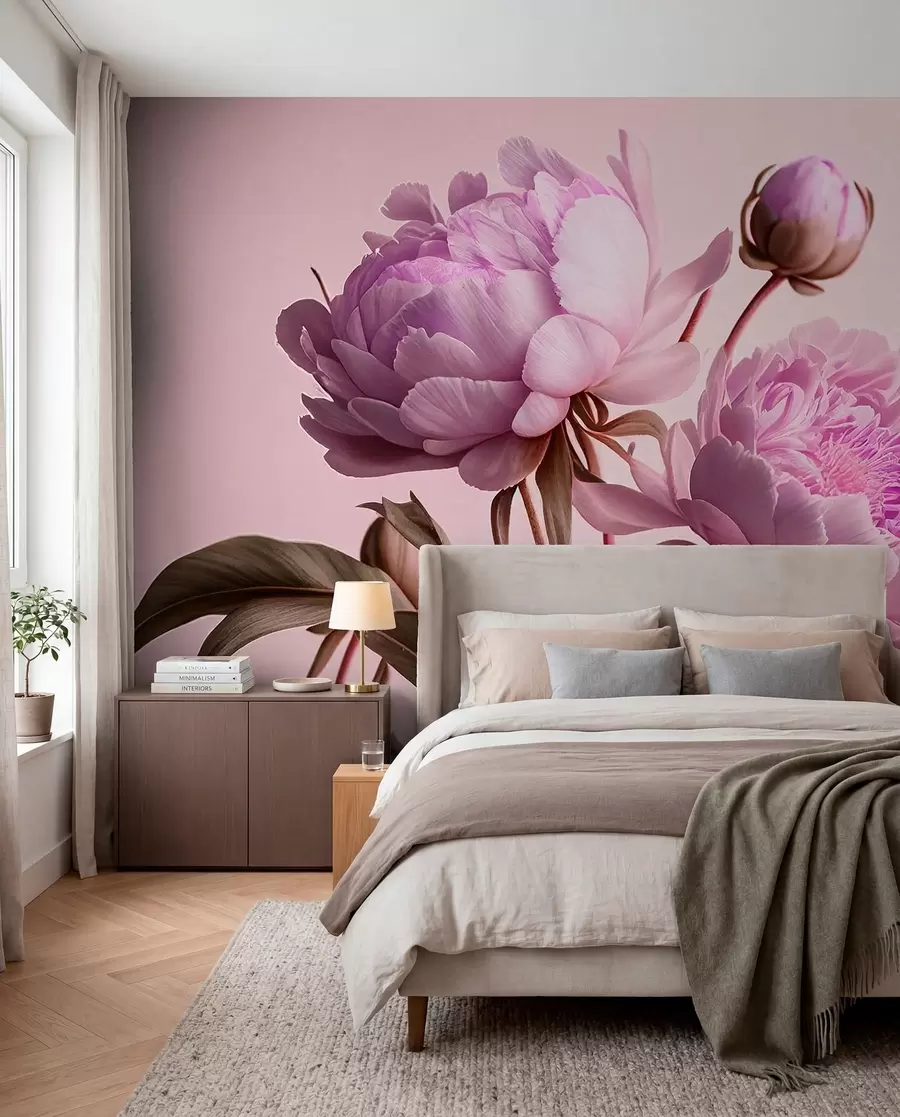 murales de pared flores de acuarela u70658v2