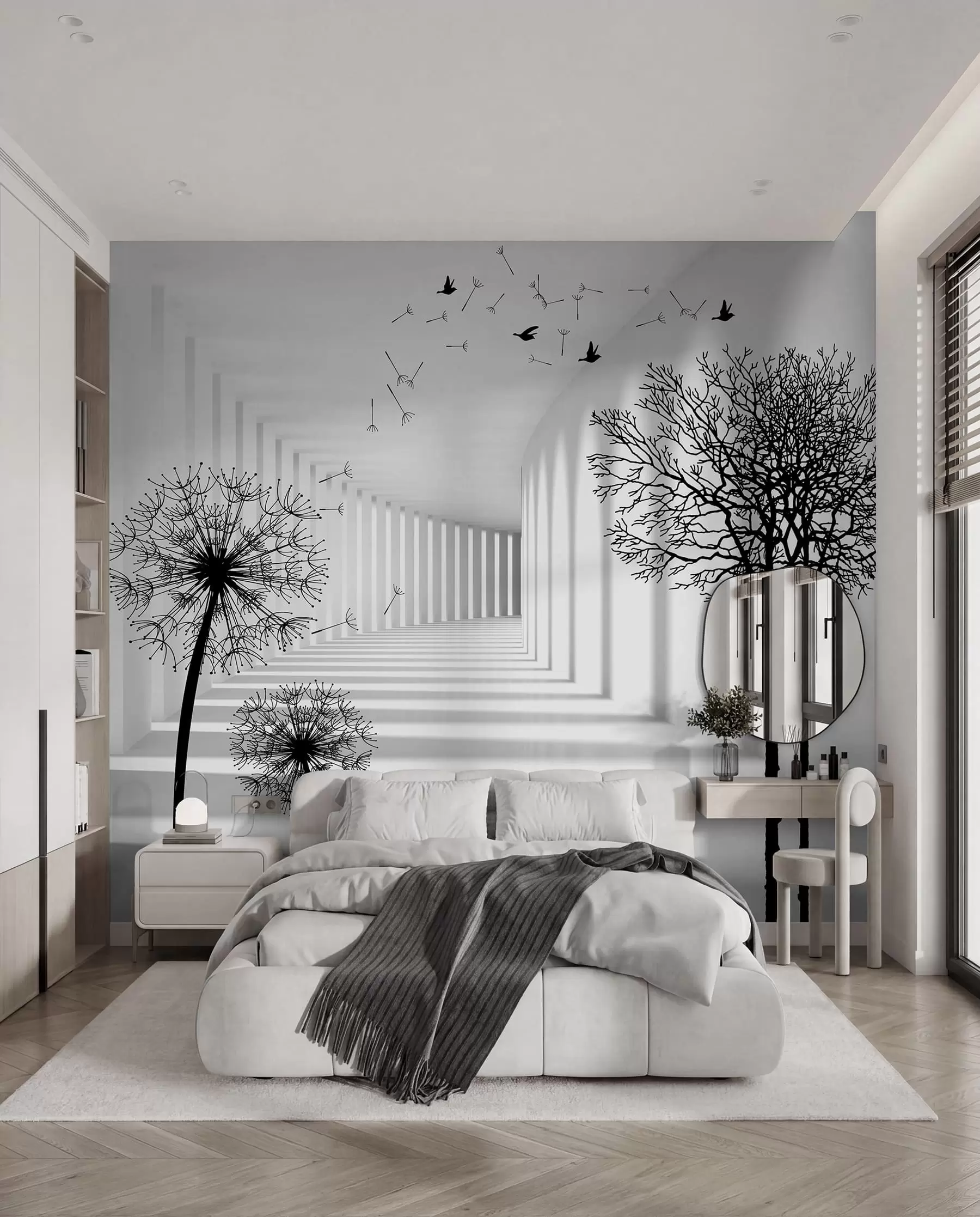 murales de pared Profundidad y luz u37803d1