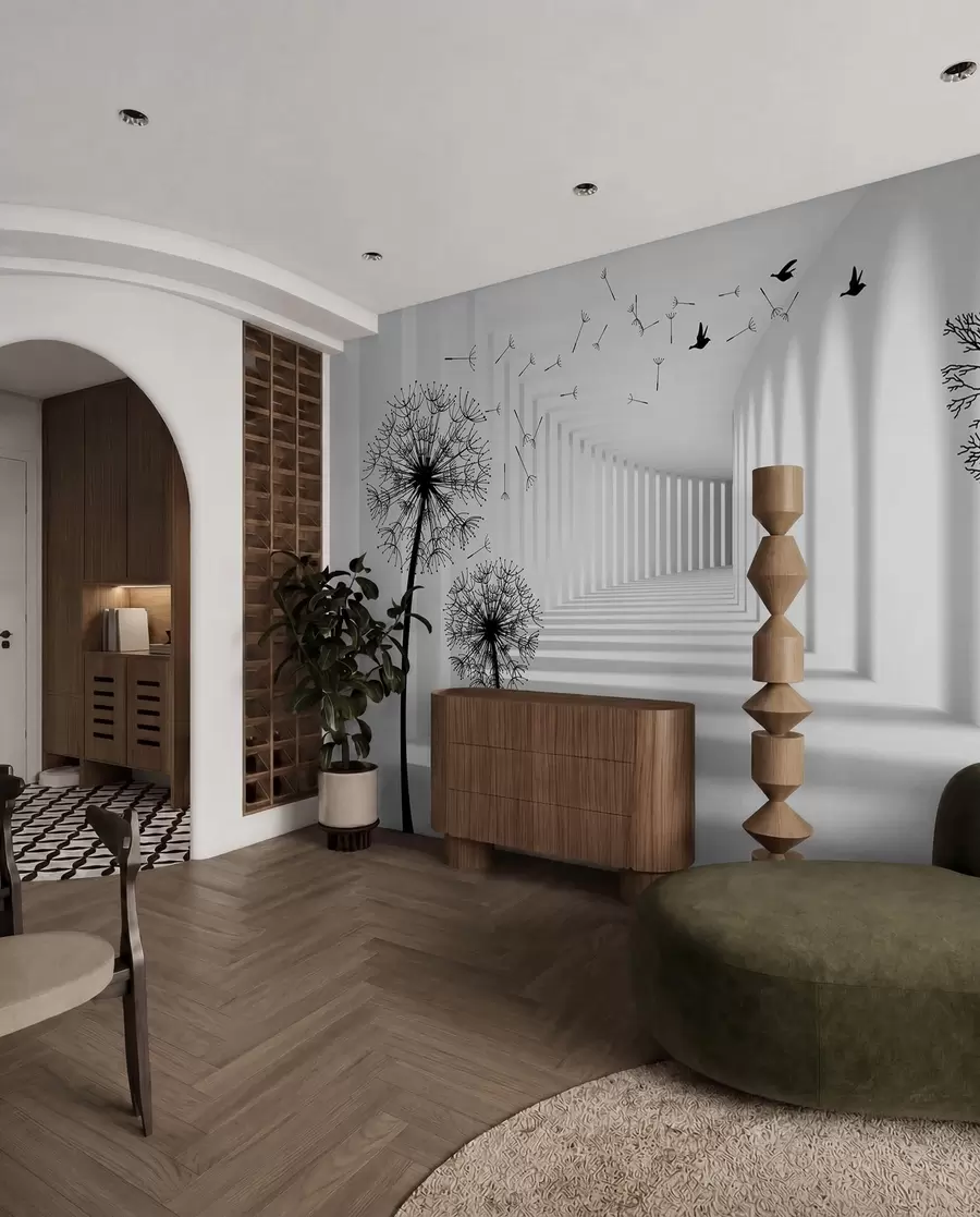 murales de pared Profundidad y luz u37803d2