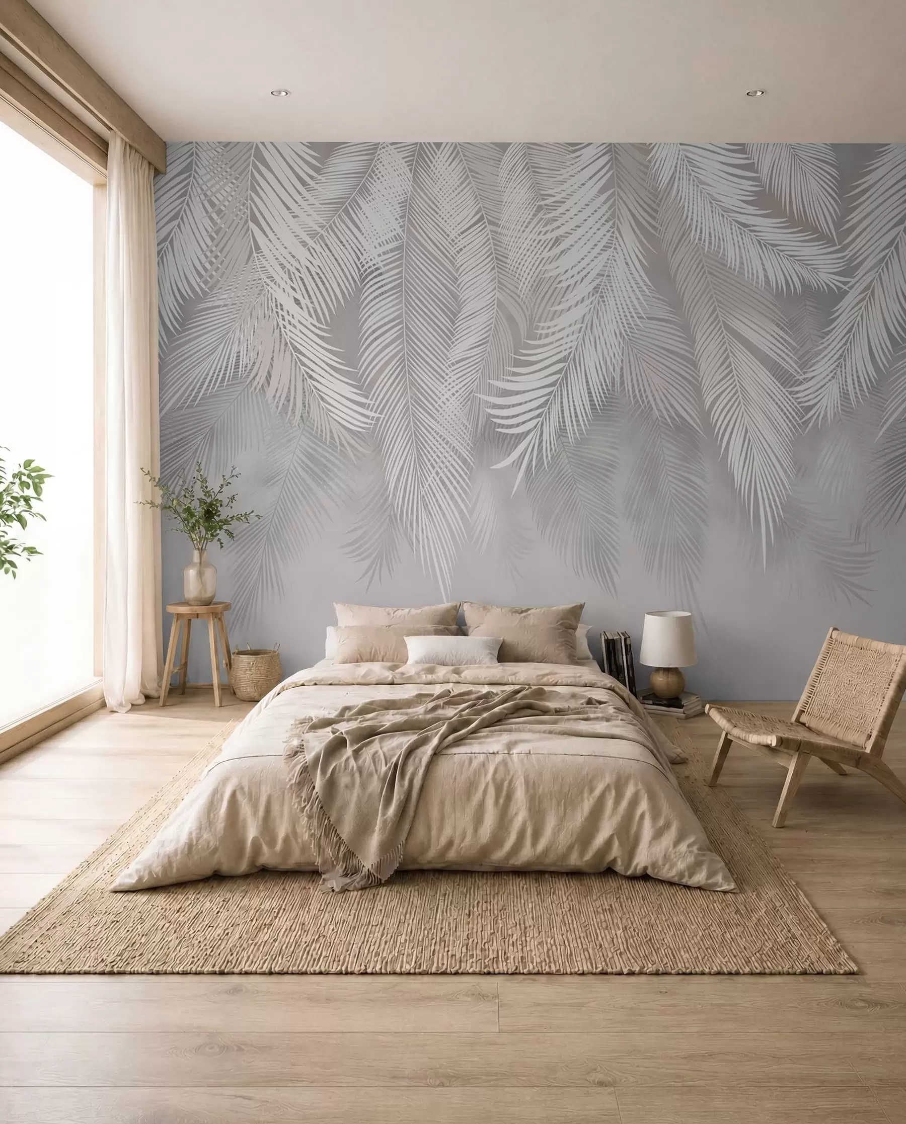 murales de pared Hojas de palmera colgantes u48556d2