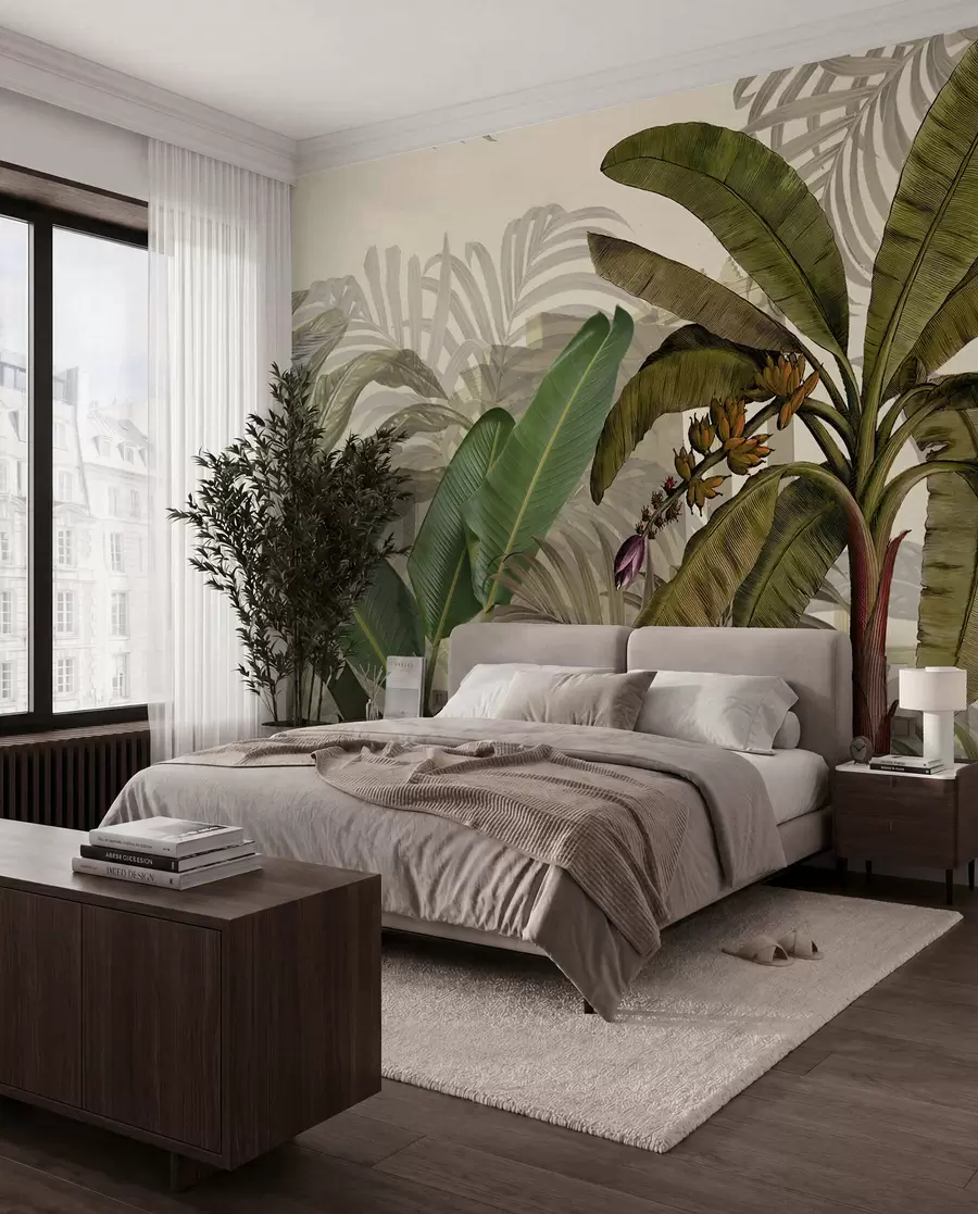 murales de pared Selva tropical y hojas u74748d1