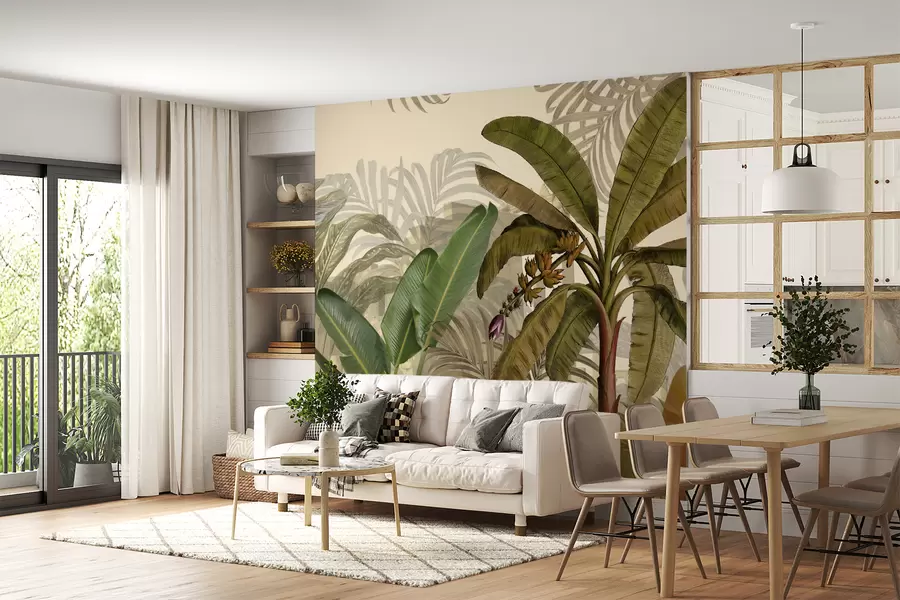 murales de pared Selva tropical y hojas u74748d1