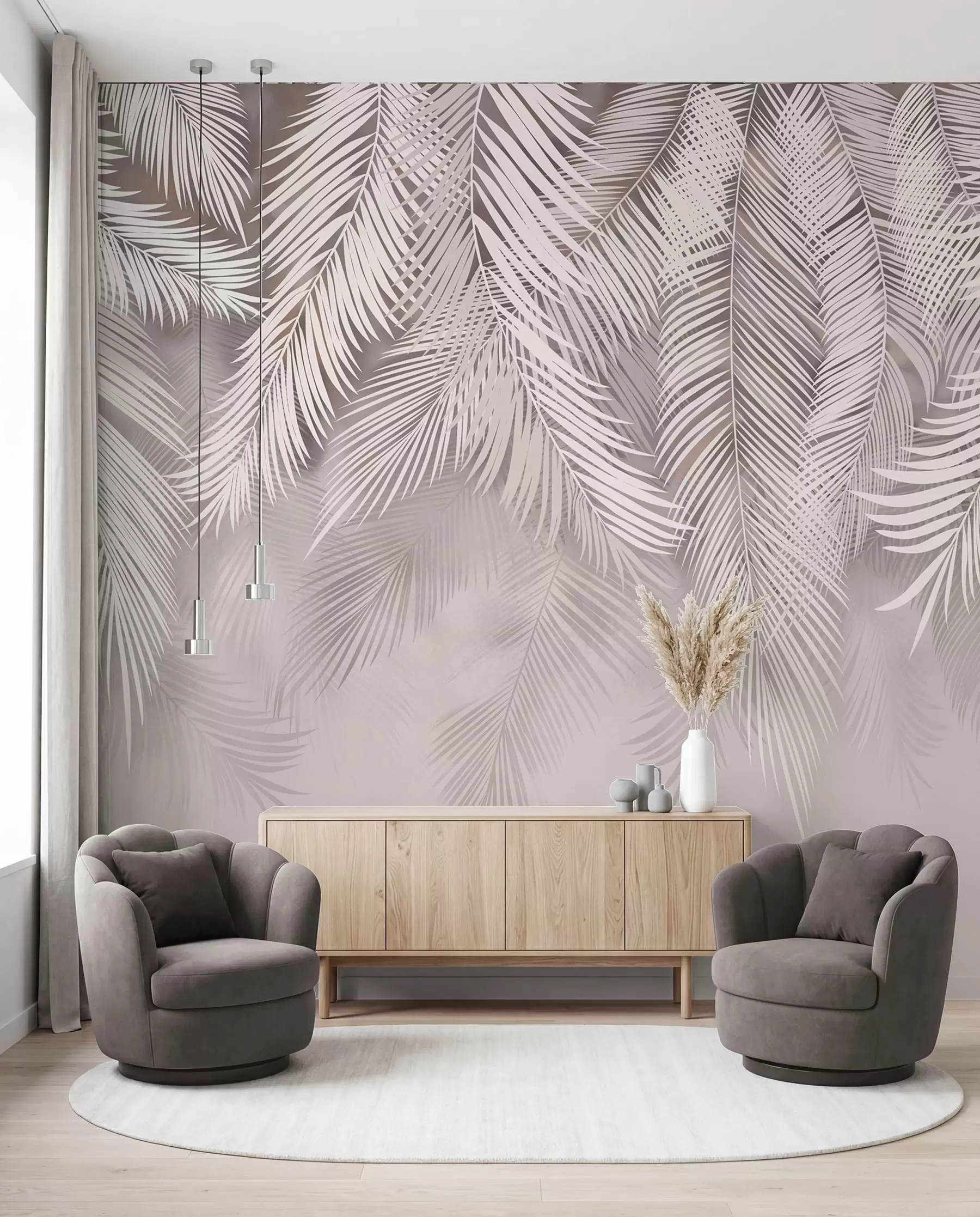 murales de pared Delicadas hojas caídas u48556v5d1