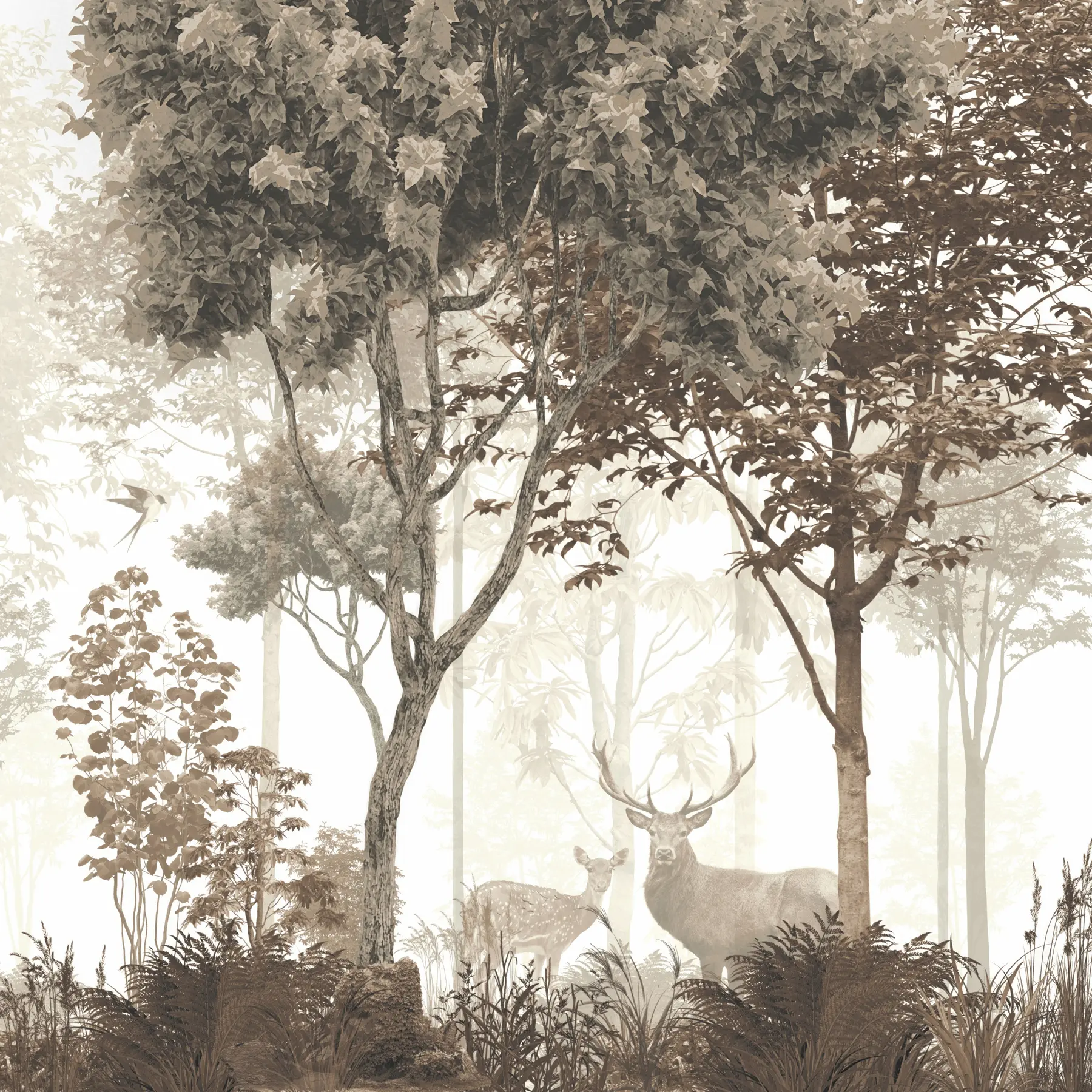 murales de pared Bosque mágico u72134d1