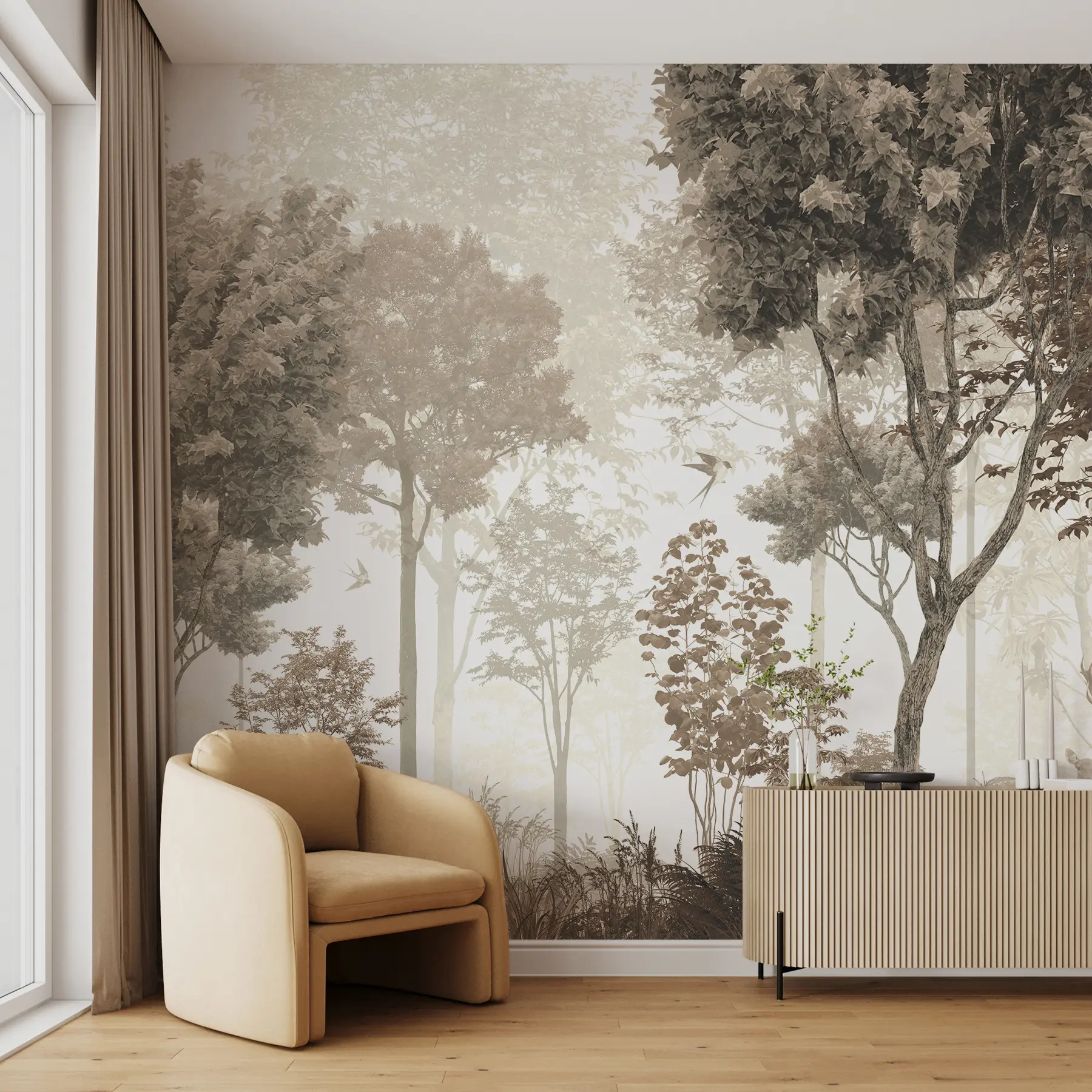 murales de pared Bosque mágico u72134d3