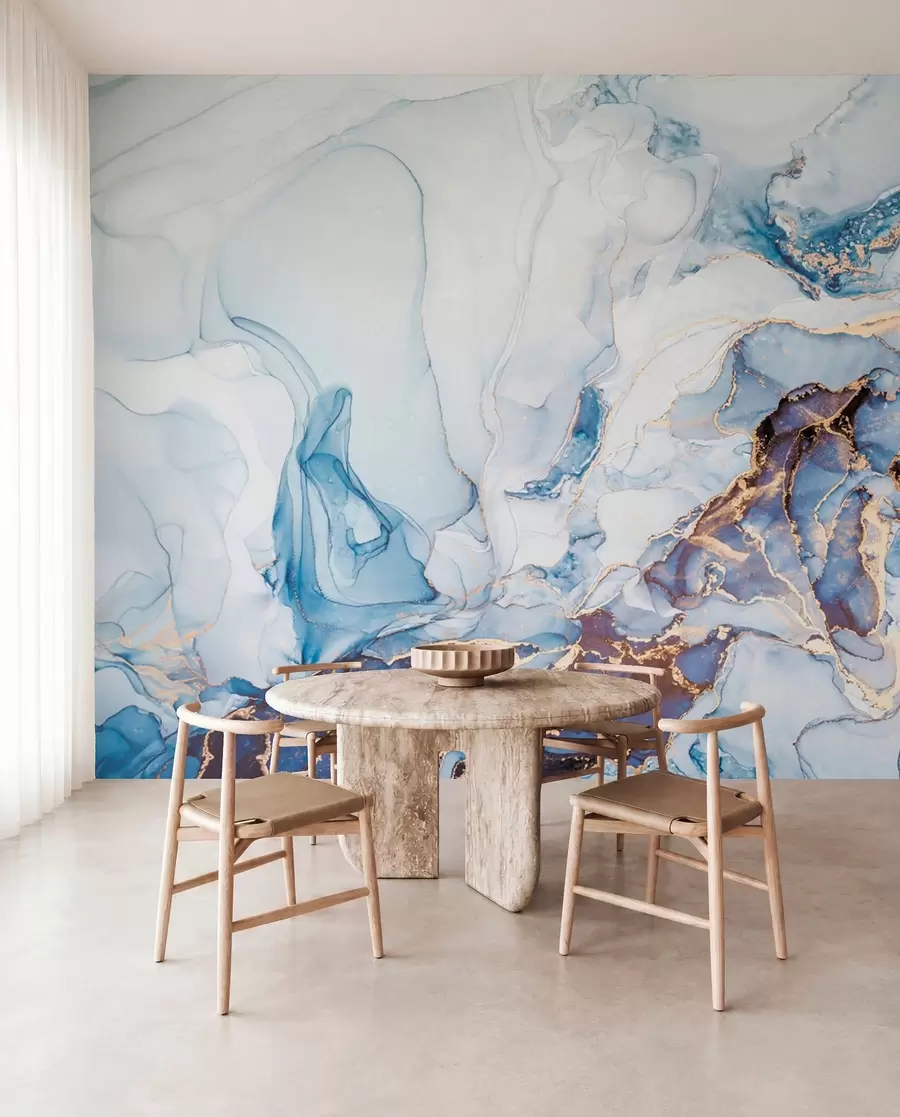 murales de pared Mármol azul con cobre II u70767d2