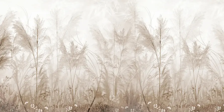 murales de pared Plantas altas en colores pastel u93903d2